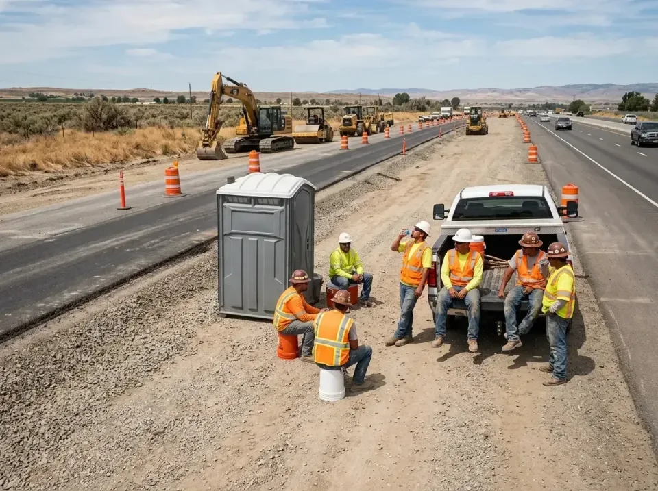 highway-road-construction-crew-007 — frequently asked questions, Porta Potty and Restroom Rentals in Riverside, MO